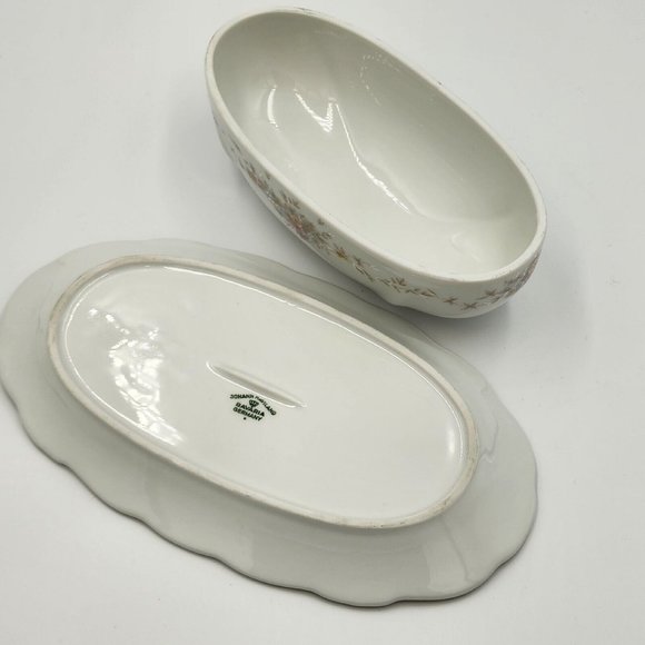 🧈BUTTER DISH NEW Johann Haviland BARVARIA GERMANY FLORAL SPLENDOR - Picture 2 of 11